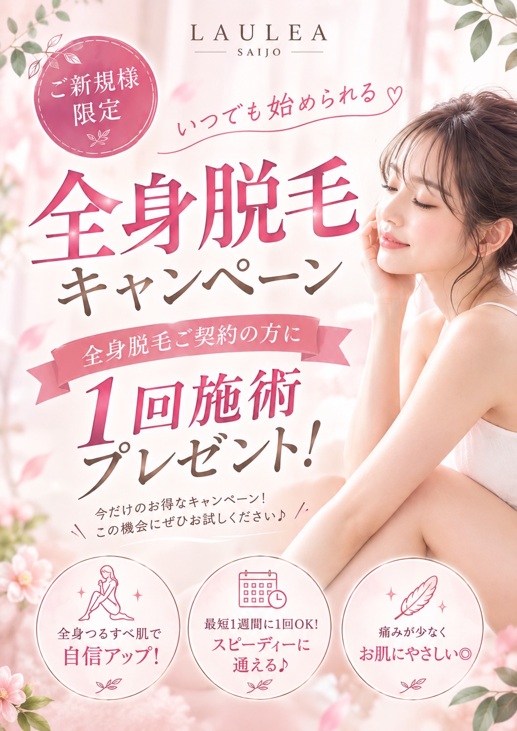 LAULEA松山店 全身脱毛キャンペーン
